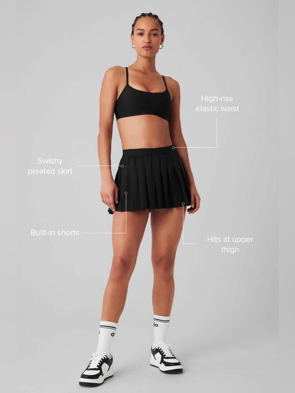 Alo varsity tennis skirt / skort